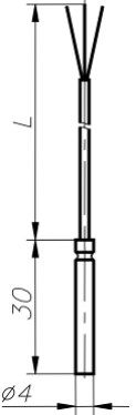 Термопреобразователь сопротивления технический платиновый ТЕРМИКО ТПТ-3-7 Термометры
